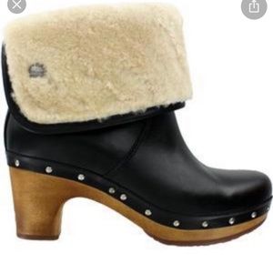 Ugg 1958 Heeled Leather Boot, size 5